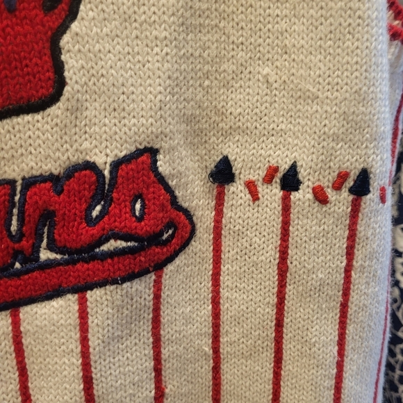 Vintage Cleveland Indians Wahoo Womens Red White & Blue Marisa Christina Vest XL - Picture 3 of 9